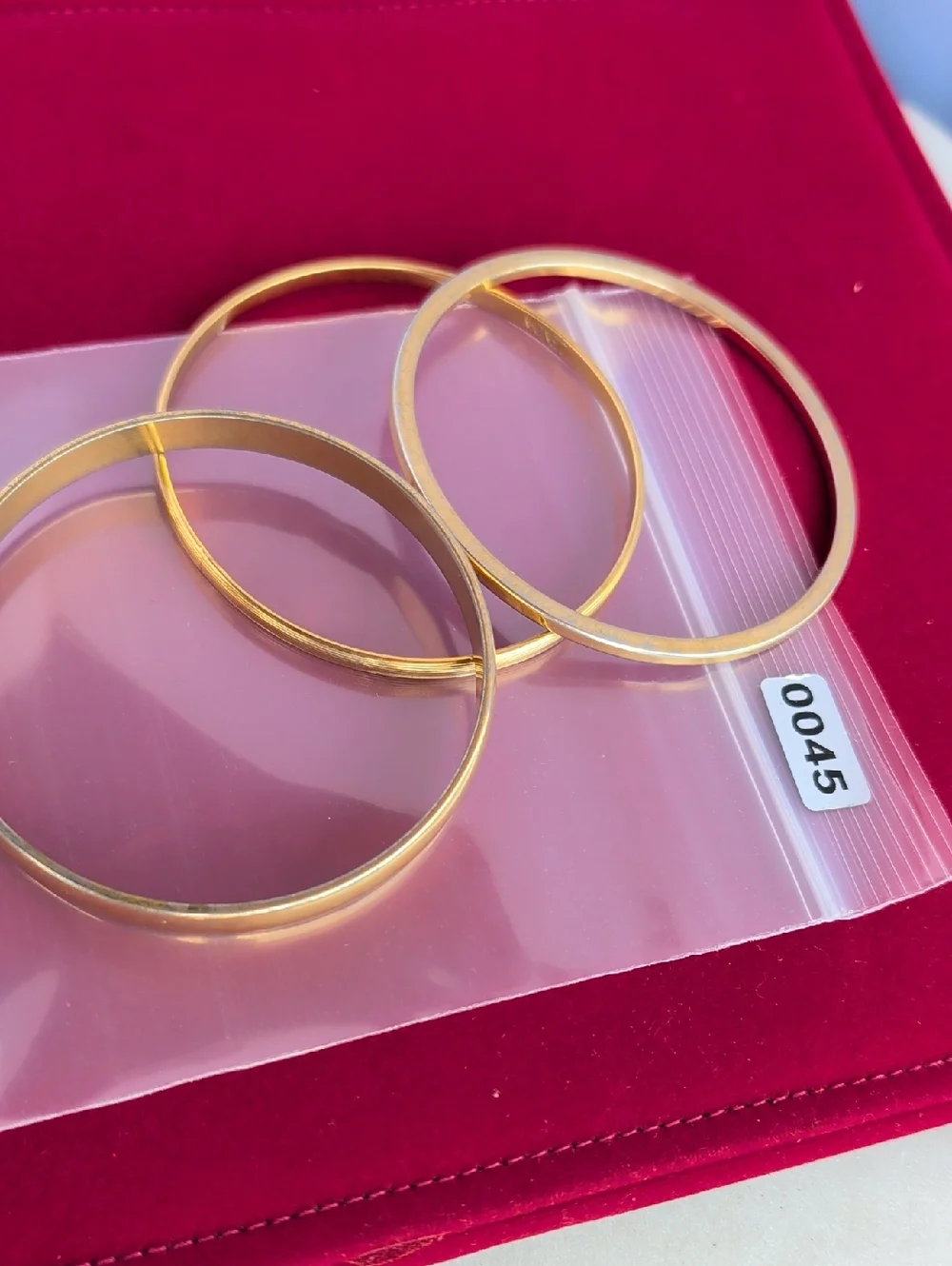 Monet Gold Tone Bangle Bracelet Set 3 Women's